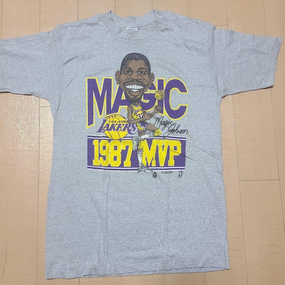 89s NBA マジックジョンソンMVP Tシャツ ビンテージ 美品の通販