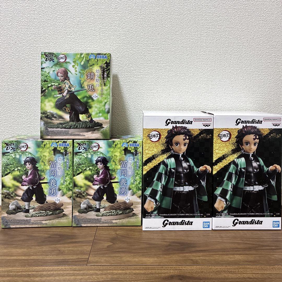 ☆未開封☆ 鬼滅の刃 錆兎＆冨岡義勇＆竈門炭治郎 フィギュア