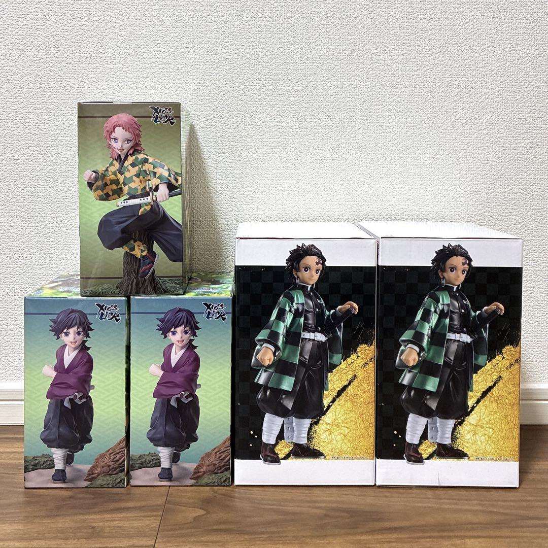 鬼滅の刃 フィギュアセット 竈門炭治郎 冨岡義勇⚠️激レア‼️ 2020発売 ☆未開封☆ 鬼滅の刃 錆兎＆冨岡義勇＆竈門炭治郎 フィギュア