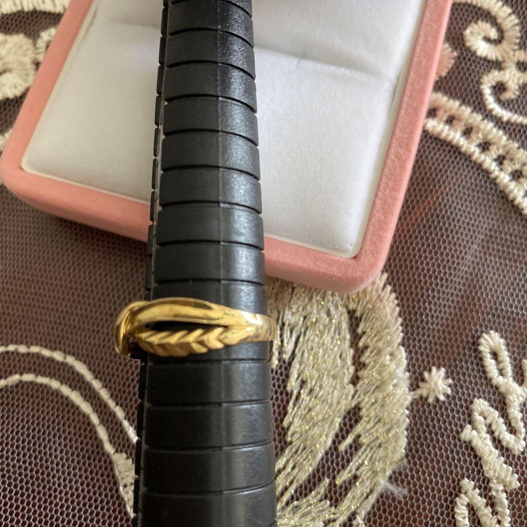 ひねりデザイン18Kリング 画像9