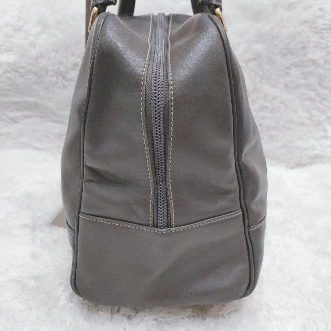 美品 ロエベ レザー アナグラム ミニボストン ハンドバッグ W30