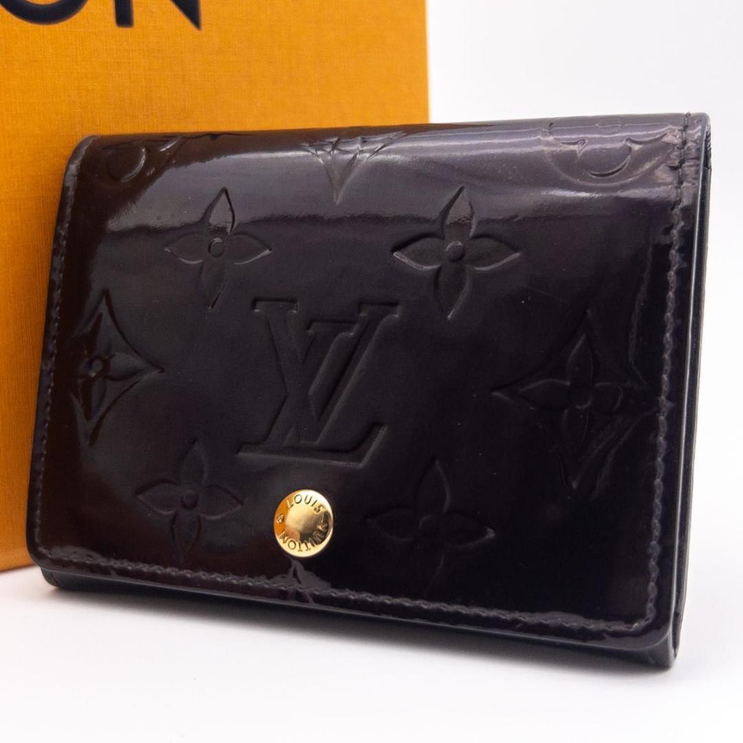 【極美品】ルイヴィトン　アンヴェロップカルトドゥヴィジット　ヴェルニ　名刺入れ