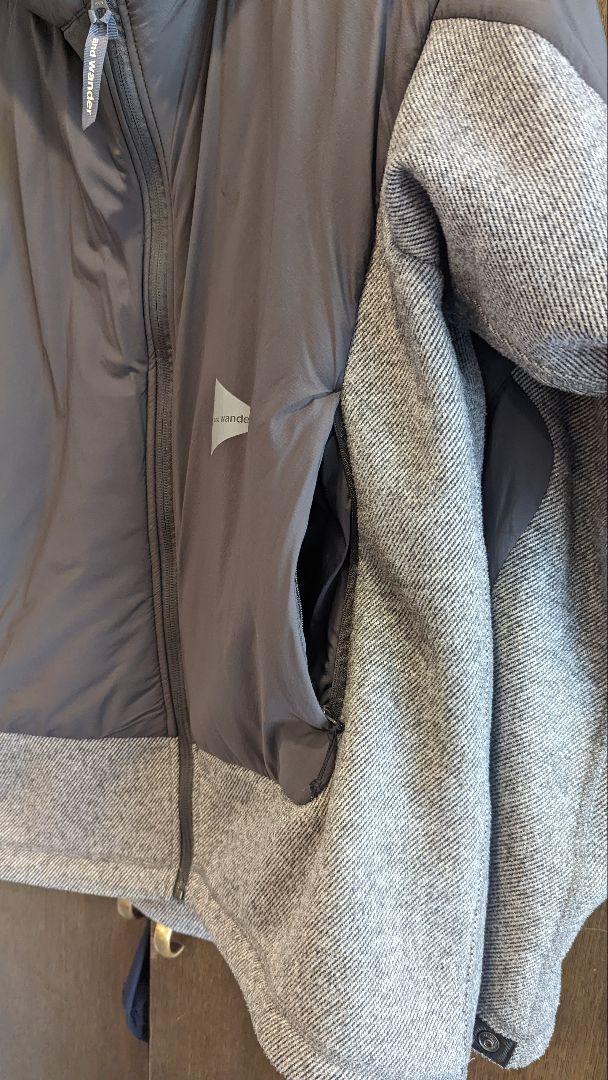 お得格安 and wander twill fleece jacket アンドワンダー gbeij-m37450620702 日本製在庫