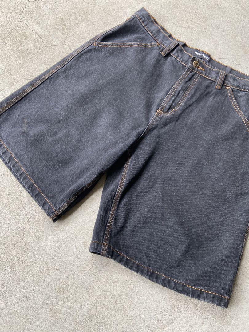 パンツ PASSPORT DENIM SHORTS BLACK 34