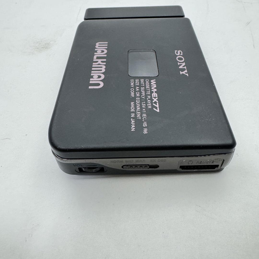 SONY ウォークマン WALKMAN WM-EX77 黒 ジャンク 通電 不動 SONY ウォークマン WALKMAN WM-EX77 黒 ジャンク 通電 不動
