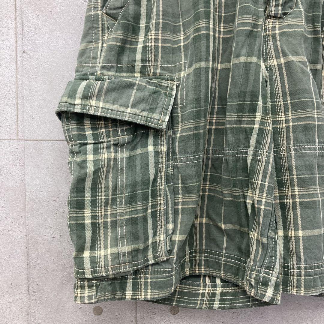 ABERCROMBIE&FITCH ハーフパンツ カーゴ チェック メンズ 36