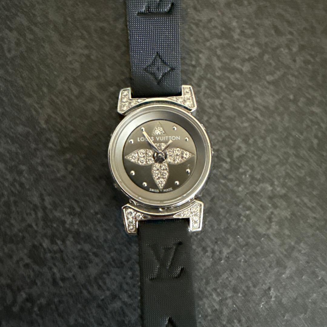 ルイ ヴィトン クォーツ腕時計 ブラックLOUIS VUITTON