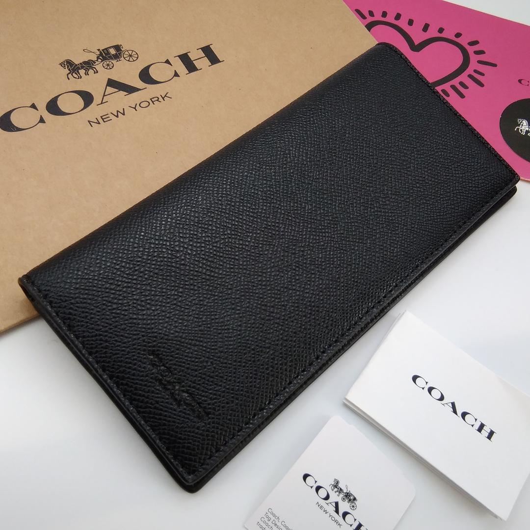 新作 新品 COACH 長財布 メンズ 人気の小銭入れ付き