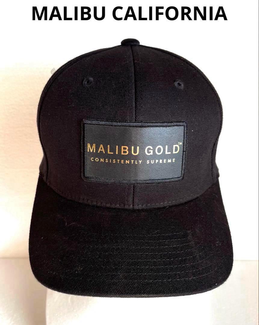 MALIBU GOLD ベースボールキャップ 黒 セレブの多いマリブ