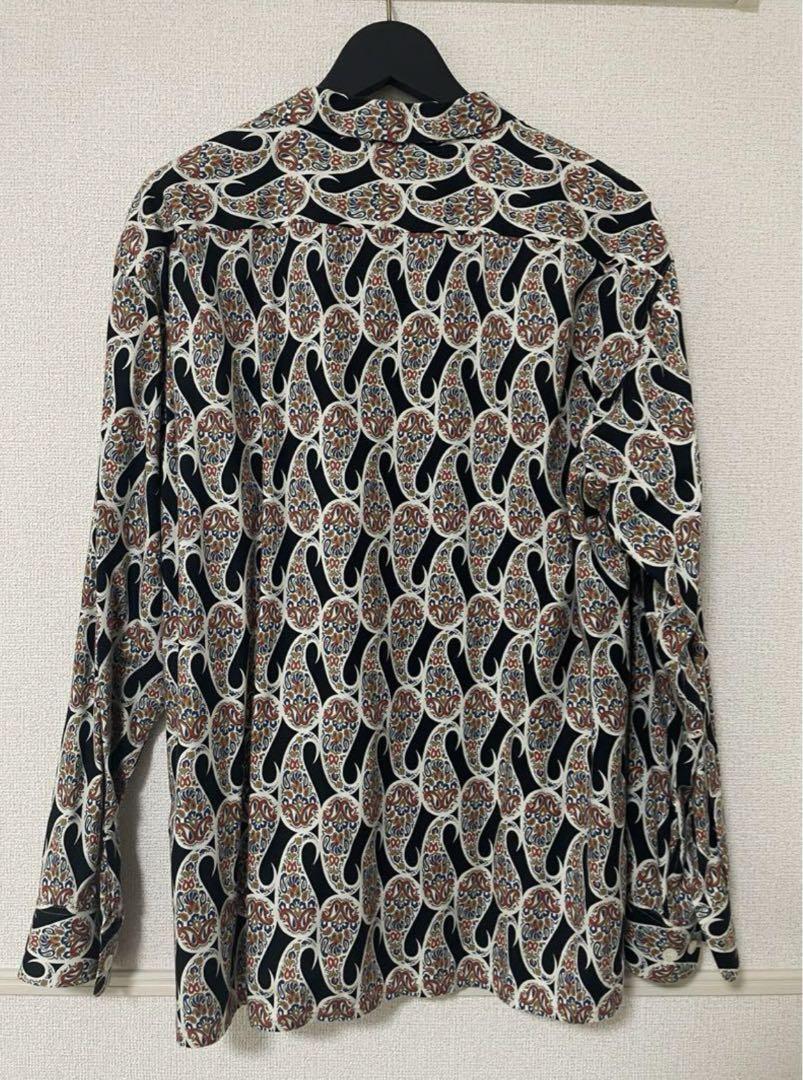CALEE／Allover paisley pattern L/S shirt