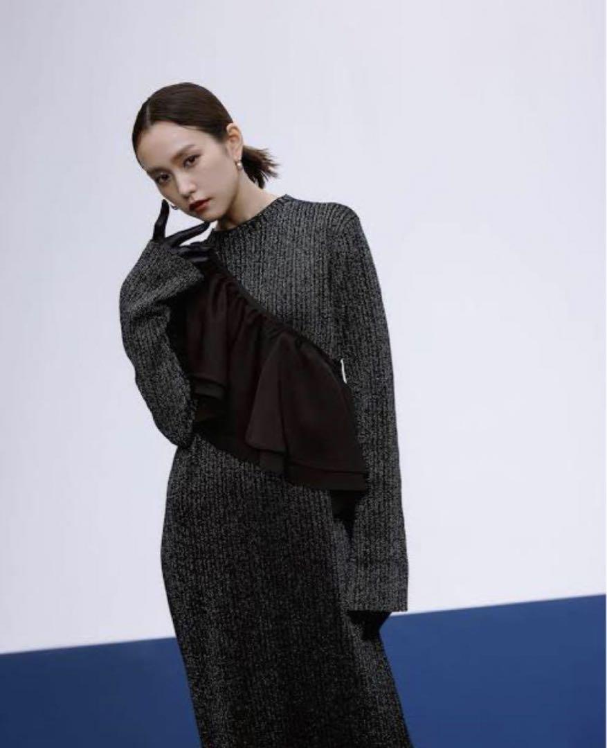 AMERI RAFFLE SET KNIT DRESS 桐谷美玲