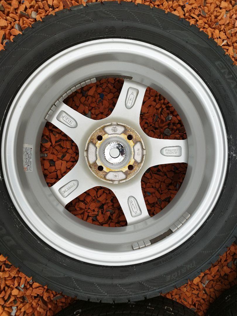 専用165/60R15 新品夏タイヤ（ラベル有） ホイール中古①