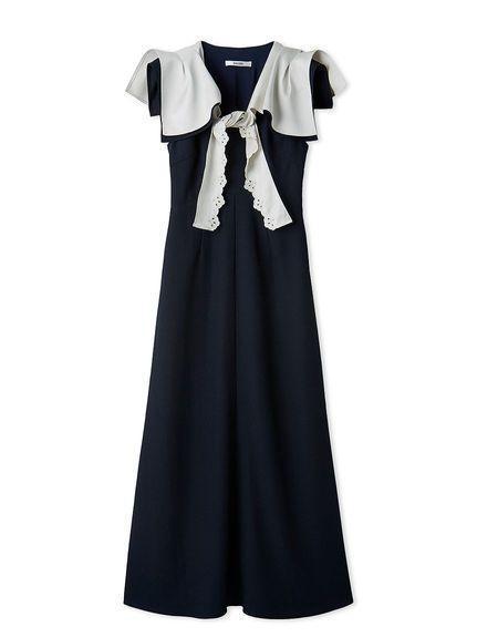【新品】SNIDEL セーラースカーフワンピース NVY 0
