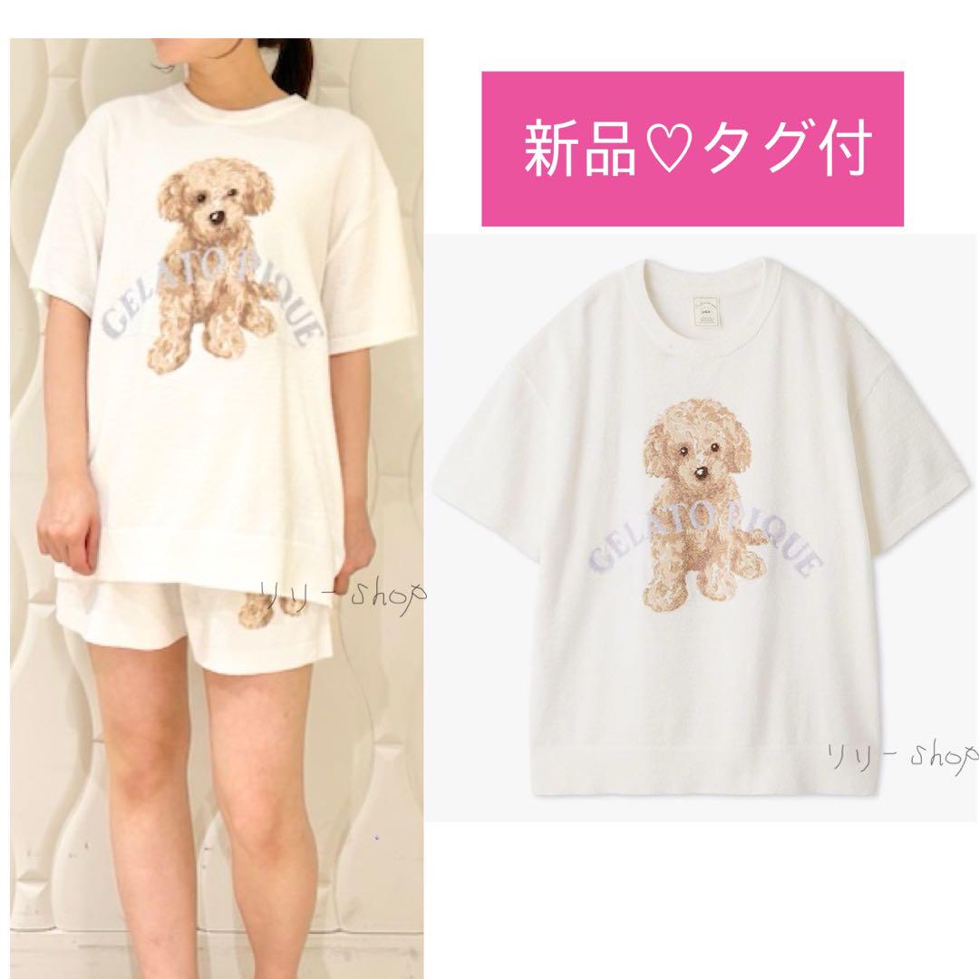 新品タグ付♡ ジェラートピケ トイプードルジャガードプルオーバー