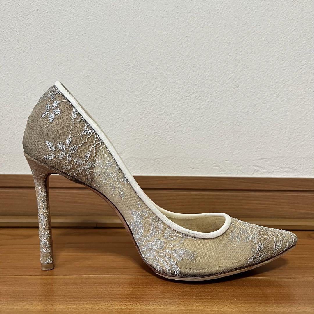 JIMMY CHOO レース ハイヒール Romy85 36