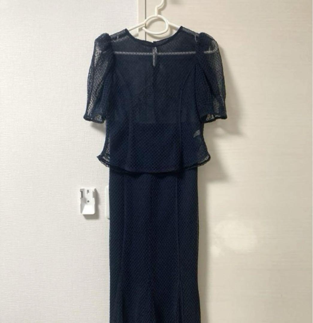 COCO DEAL メッシュレース セットアップ ネイビー