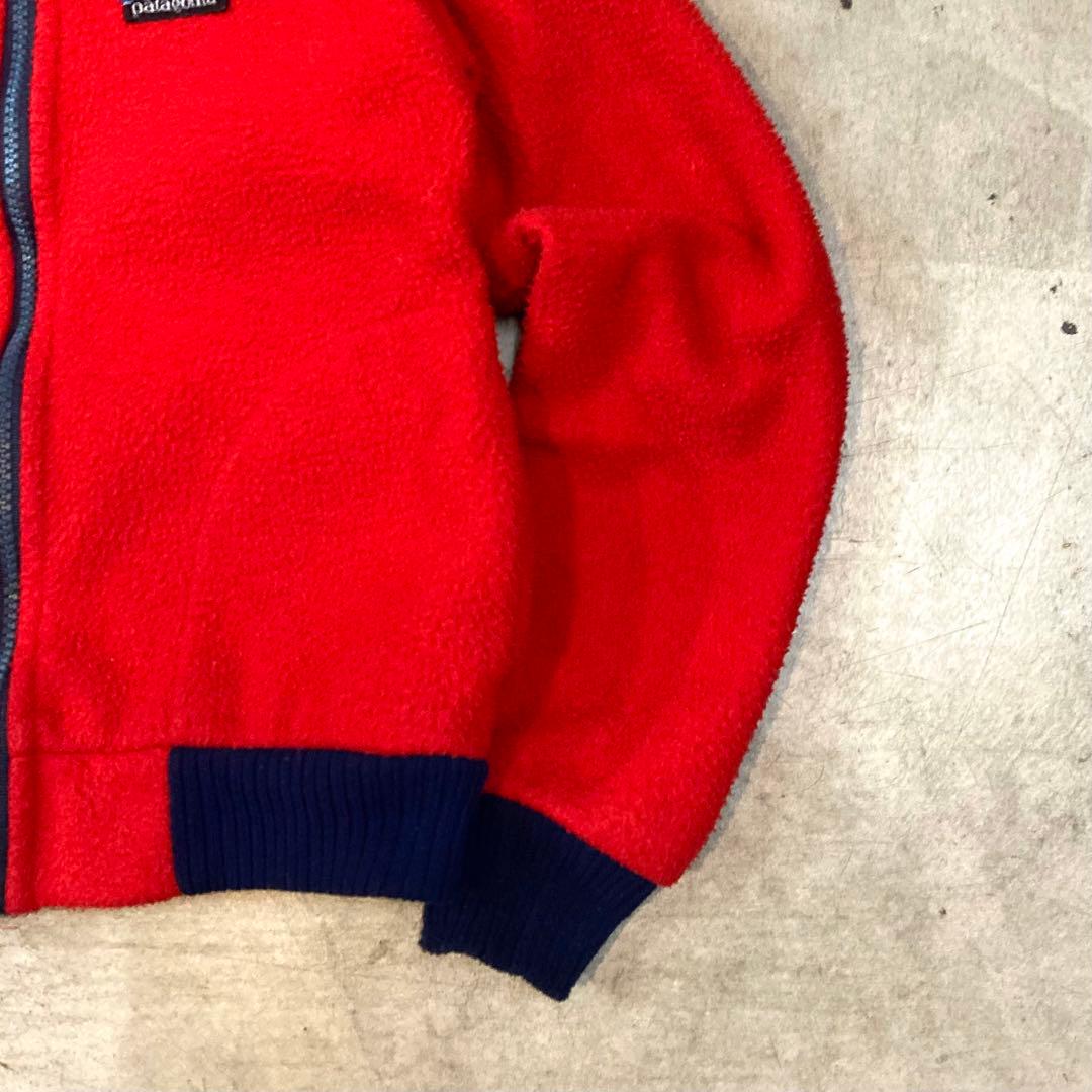 希少 80's USA製 R無しタグ パタゴニア 子供用 フリース 赤 希少 80's USA製 R無しタグ パタゴニア 子供用 フリース 赤