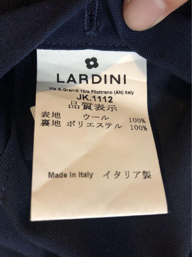 【超美品】LARDINIラルディーニホップサックダブルネイビージャケット48