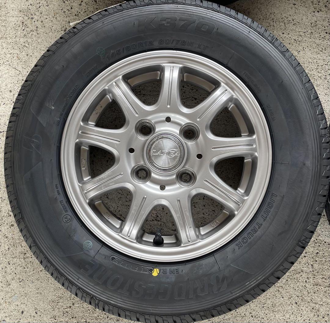 何でも揃う 新品タイヤ！ N-VAN エブリィ アトレー キャリー 145/80R12 タイヤ・ホイール
