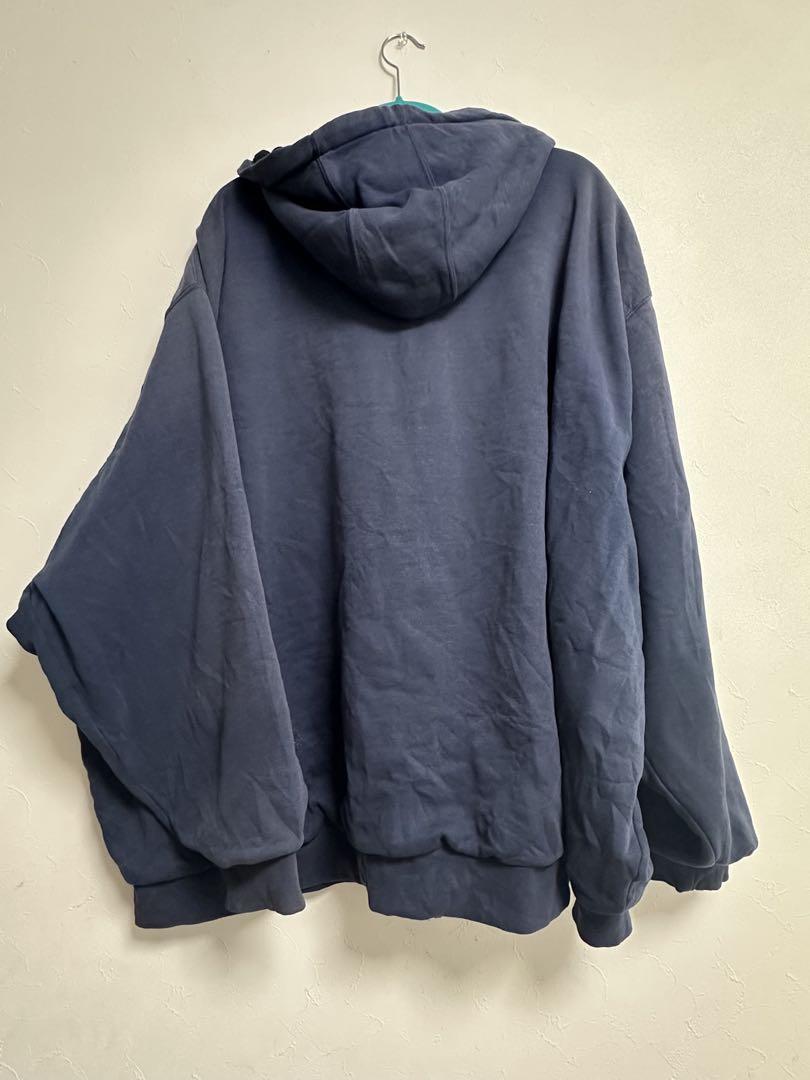 Carhartt ネイビー フルジップ パーカー オーバーサイズ