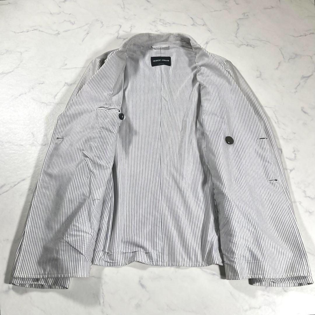 GIORGIO ARMANI ストライプ　ダブル　テーラードジャケット