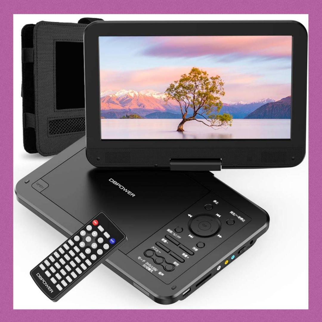 10.5インチポータブルDVDプレーヤー 大容量充電式5時間再生 10.5インチポータブルDVDプレーヤーδ大容量充電式5時間長時間再生δ