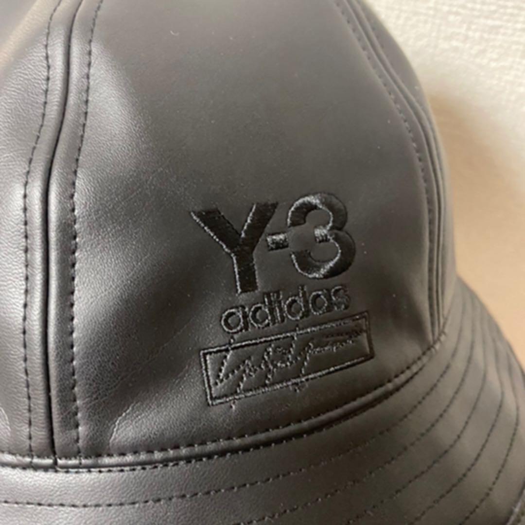 国産在庫 Yohji レザー ハット ブラック vPG9X-m37474357252 Yamamoto y-3 adidas 格安2022