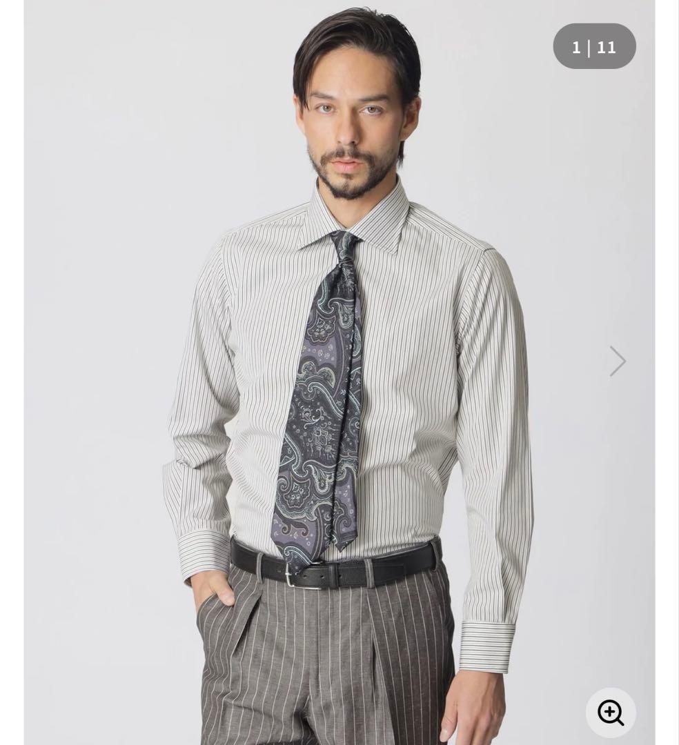 【新品未使用】Paul Stuart セミワイドカラーシャツ 長袖 42 86 【新品未使用】Paul Stuart セミワイドカラーシャツ 長袖 42 86