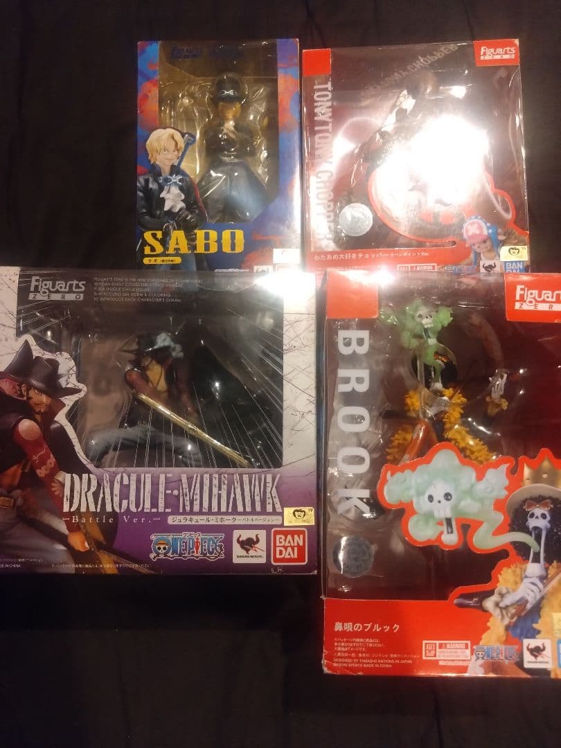 フィギュアーツzero 鼻唄の ブルック サボ チョッパー ミホーク 開封品BANDAI