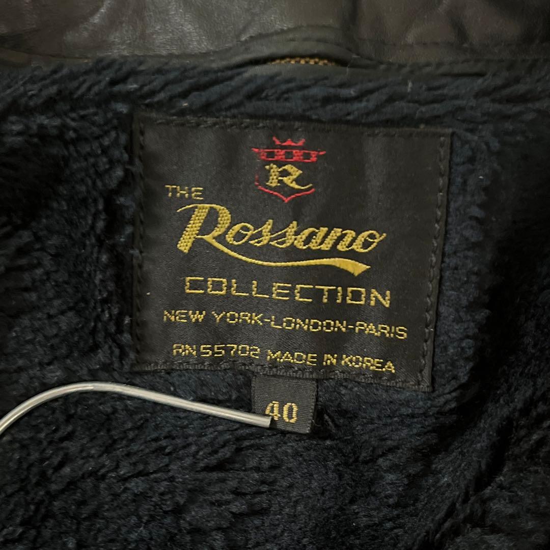 90s Rossano レザージャケット ライダース ボアライナー付 古着 90s Rossano レザージャケット ライダース ボアライナー付 古着
