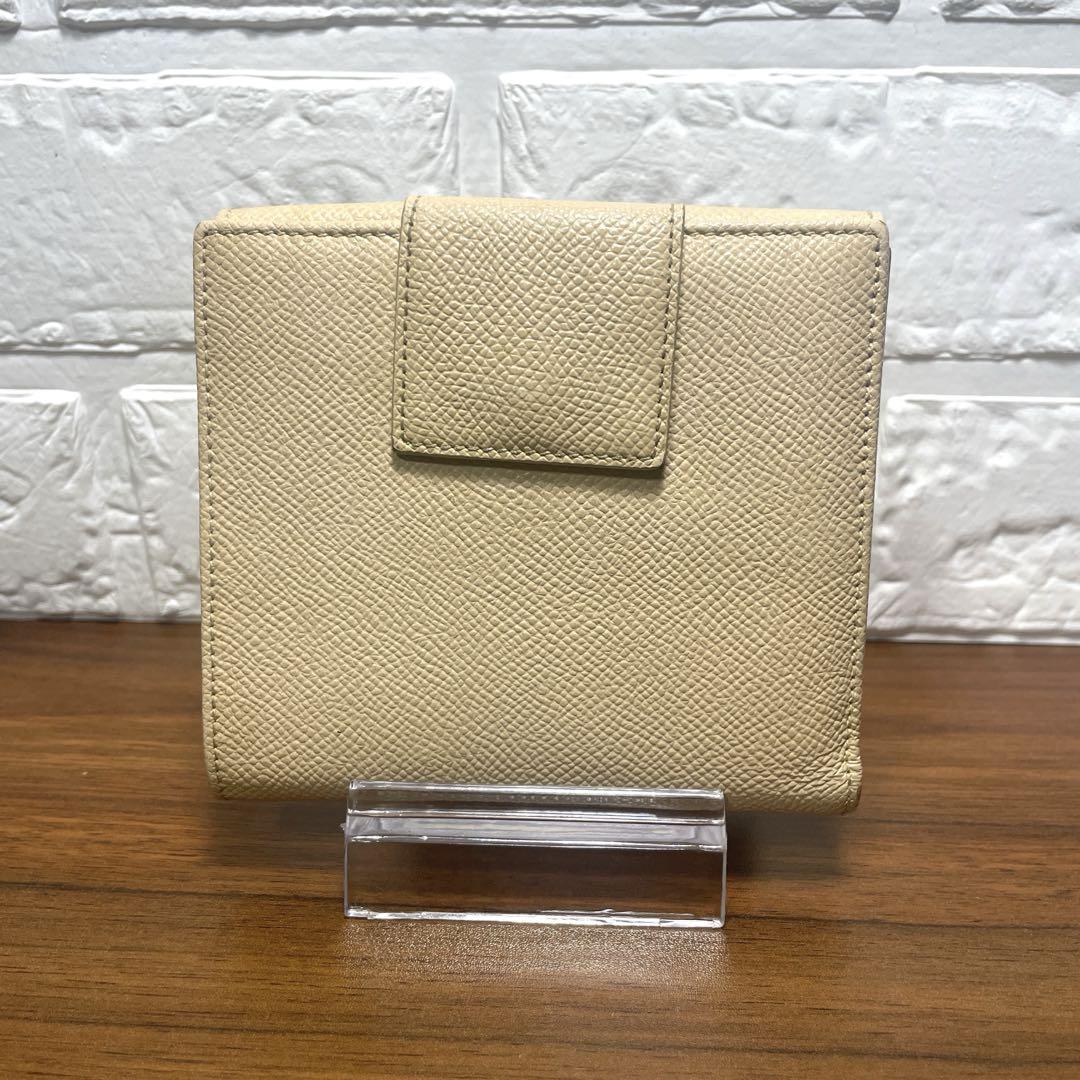 安く 買う 方法ファッション - ブルガリ 折り財布 ベージュ系