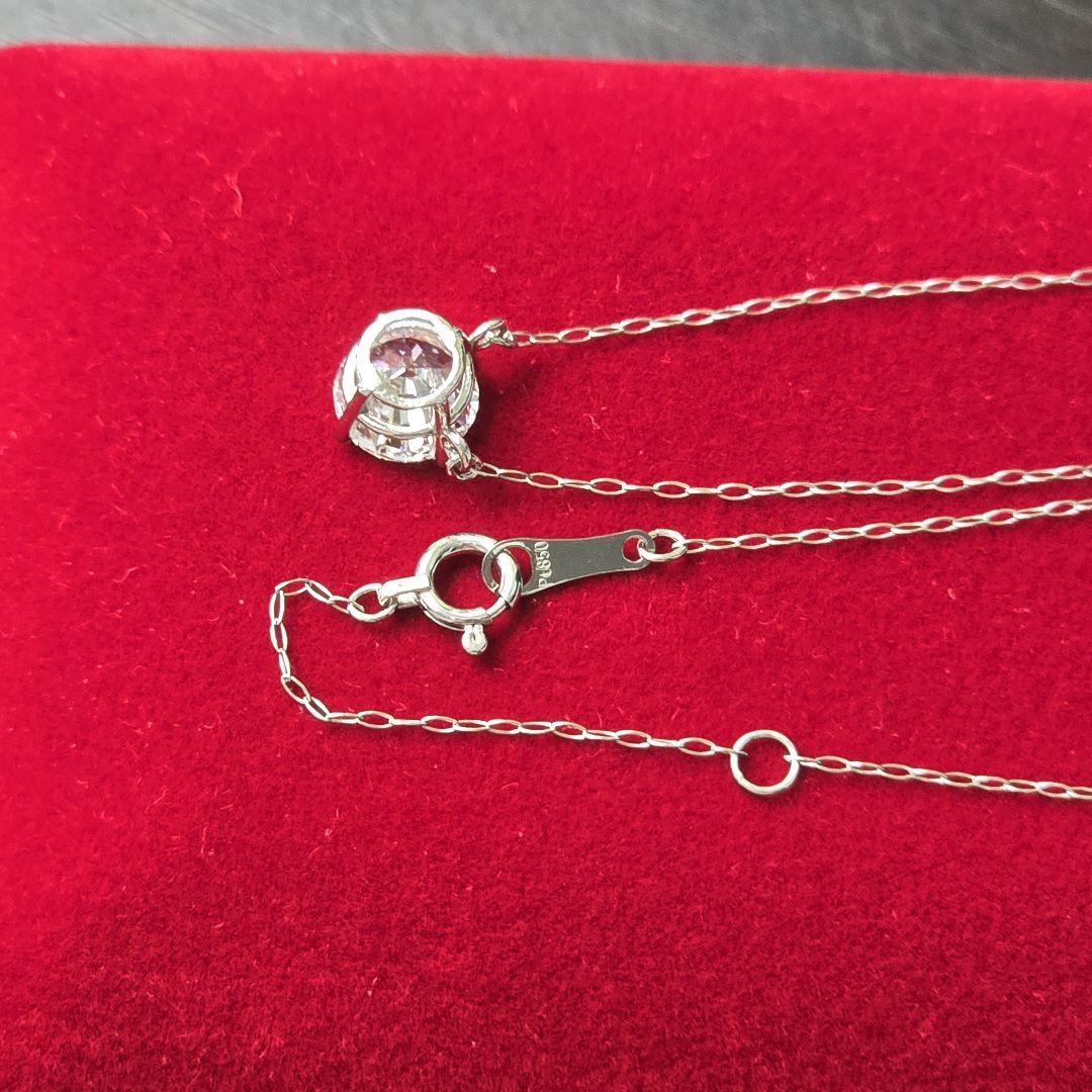 1.1ct D VVS 3EX H&C 一粒ダイヤモンドネックレスプラチナ950