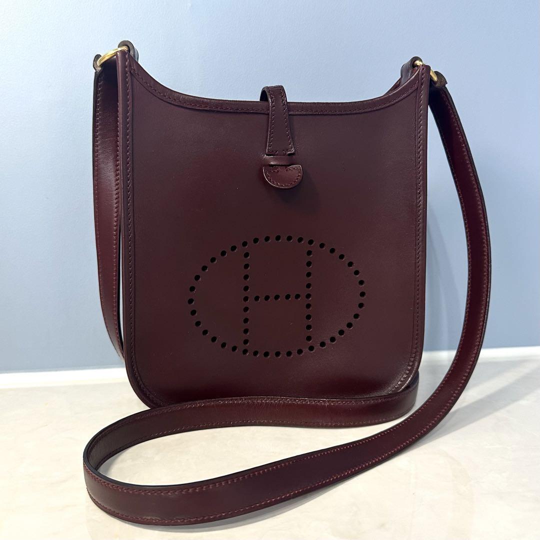 HERMES エルメス エブリン TPM ワインレッド ショルダーバッグ 画像1