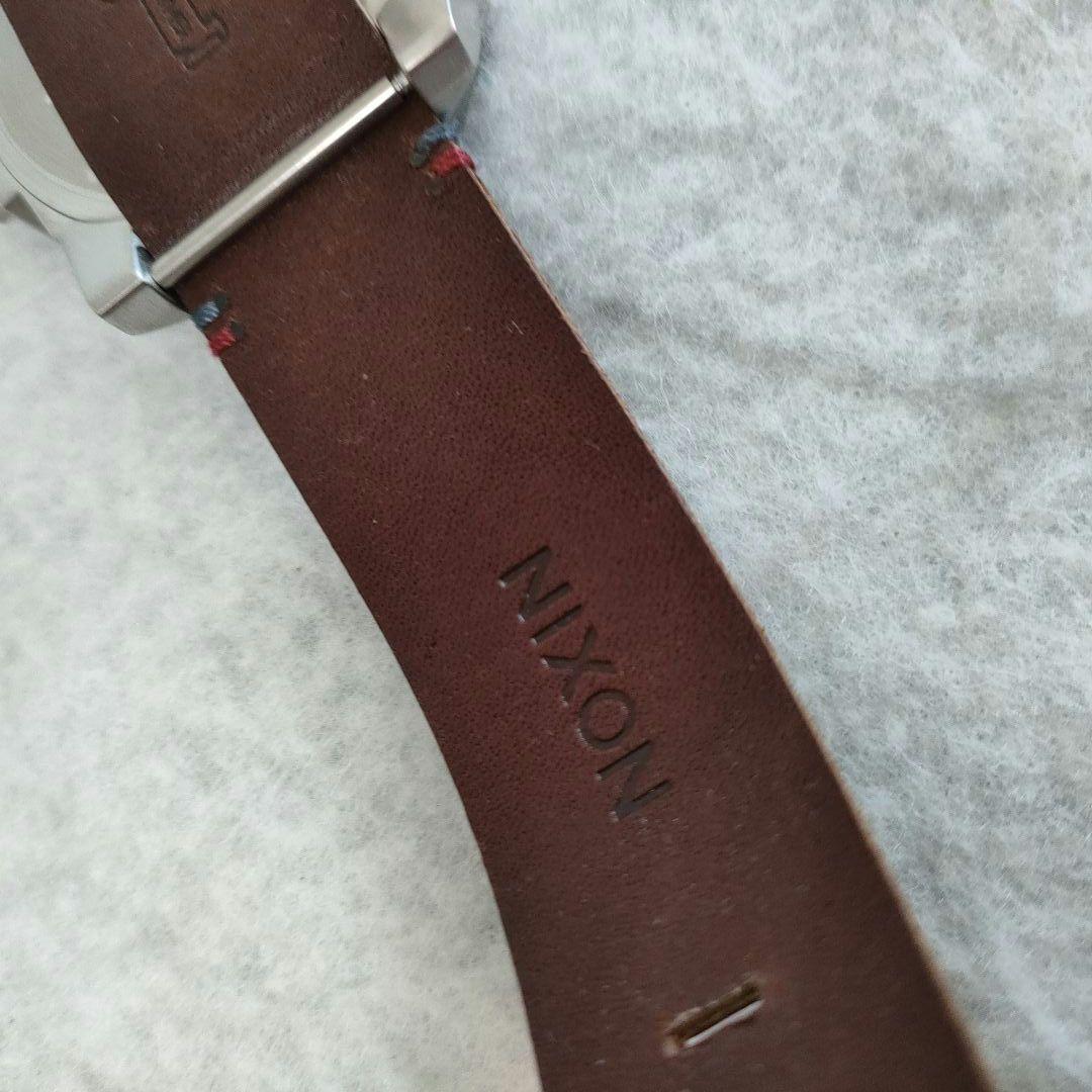 NIXON腕時計　革ベルト　CORPORAL BLACK/BROWN