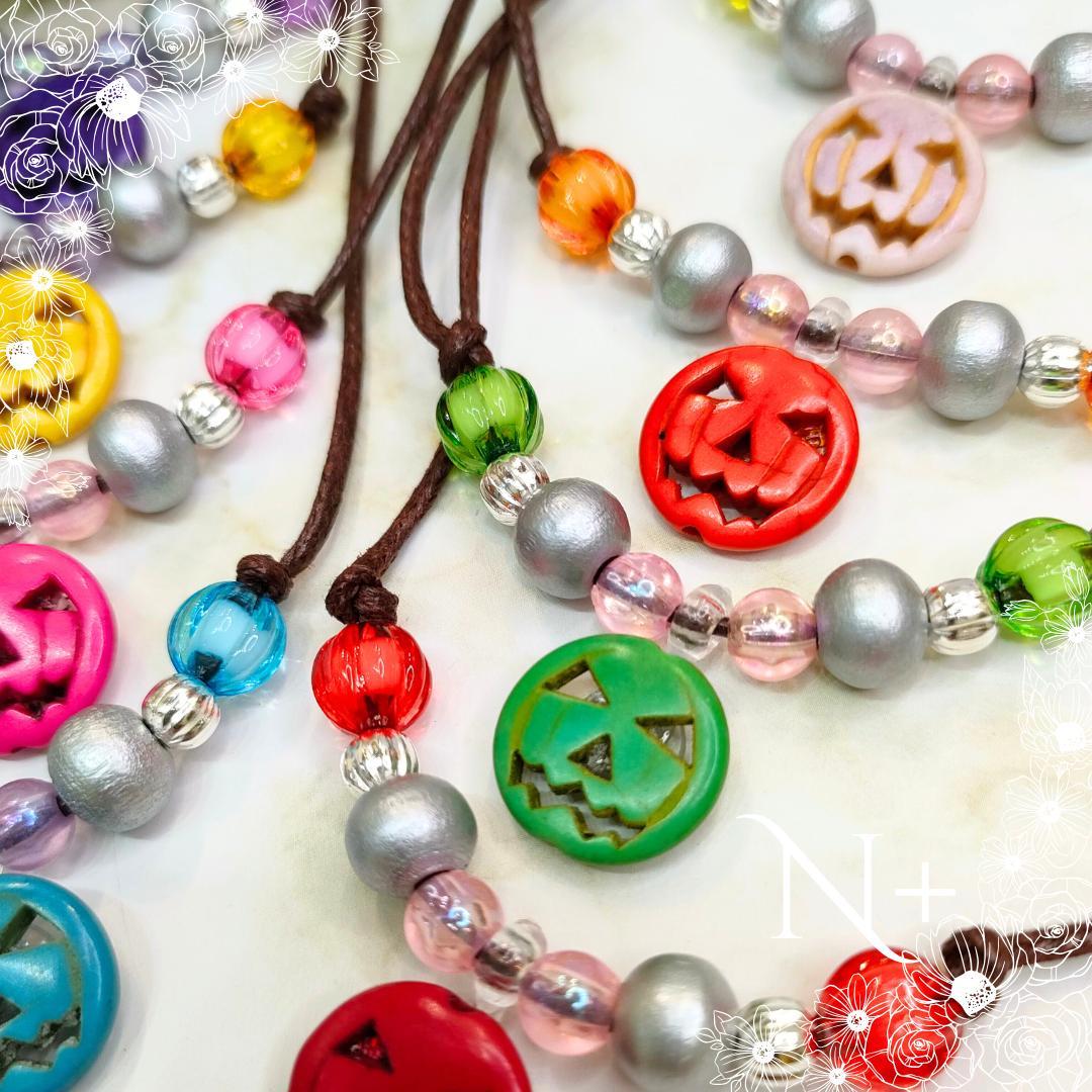 *見本7月下旬より数量限定Halloween合成ターコイズ☆トリミングチョーカー *見本7月下旬より数量限定Halloween合成ターコイズ☆トリミングチョーカー