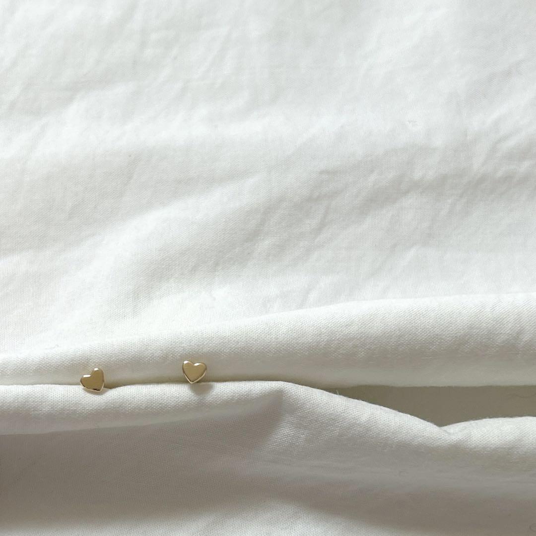 ハート ピアス 18K YG