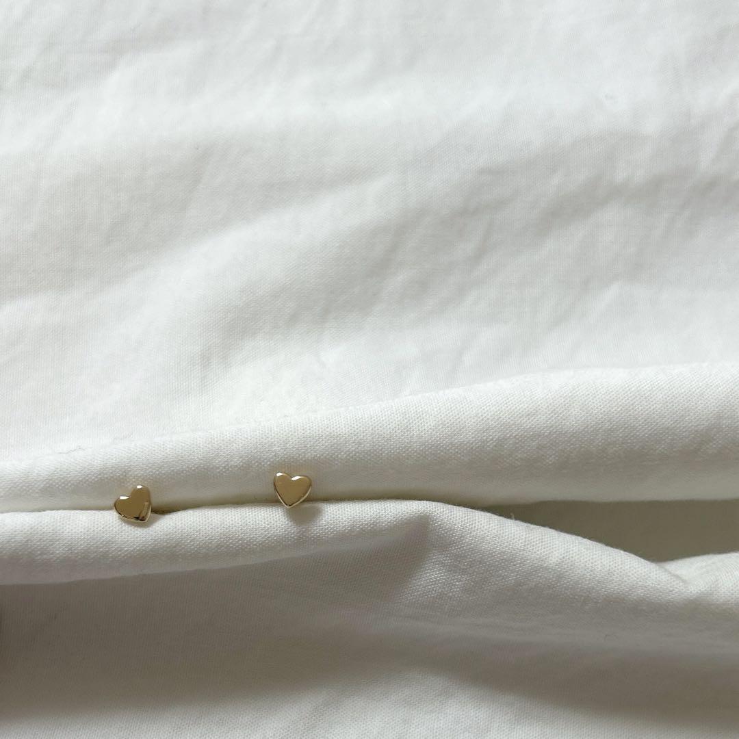ハート ピアス 18K YG