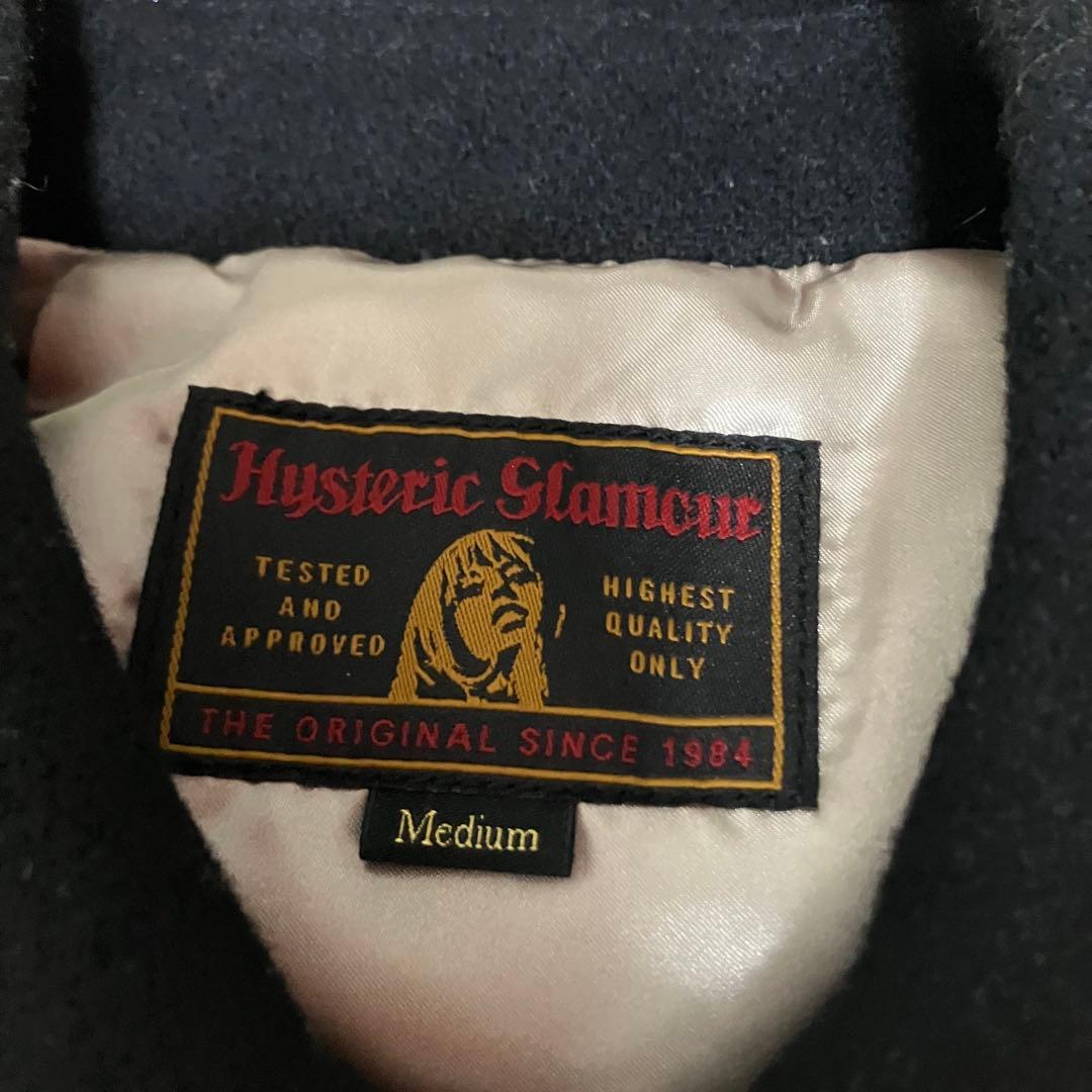 【希少】ヒステリックグラマー RADIO JUNK刺繍 スタジャン ブラック黒 【希少】ヒステリックグラマー RADIO JUNK刺繍 スタジャン ブラック黒