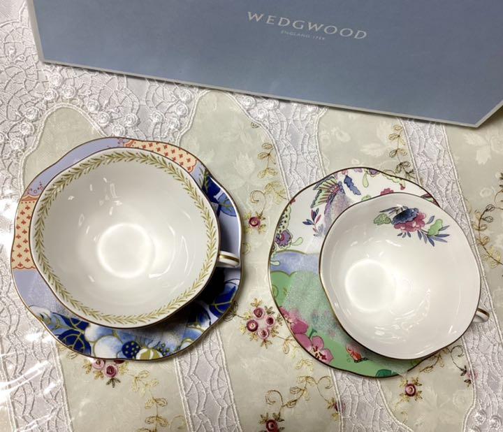 特価最新品 ウェッジウッド バタフライブルーム 2客 37WSR-m37492895387 カップ&ソーサー 100%新品定番