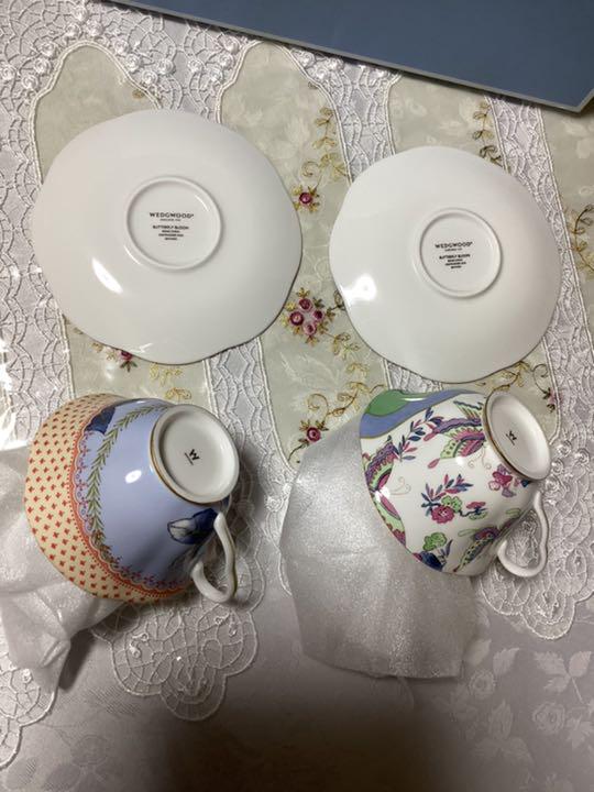 特価最新品 ウェッジウッド バタフライブルーム 2客 37WSR-m37492895387 カップ&ソーサー 100%新品定番