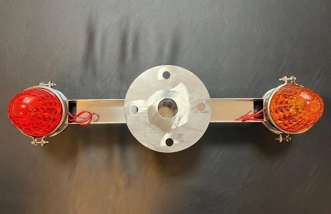 鏡面ステンレス製 大型車用 22.5インチ ホイール マーカー スピンナー 2個