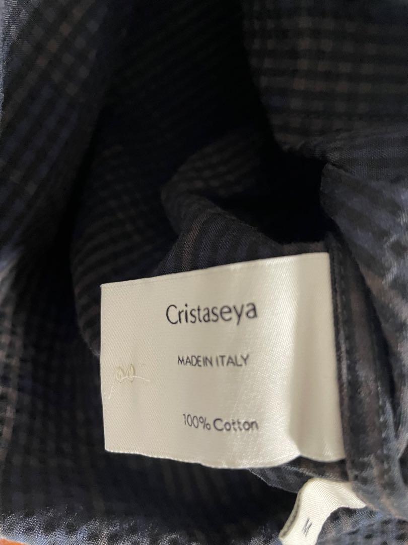 20SS Cristaseya シアサッカー チェックパジャマシャツ 画像7