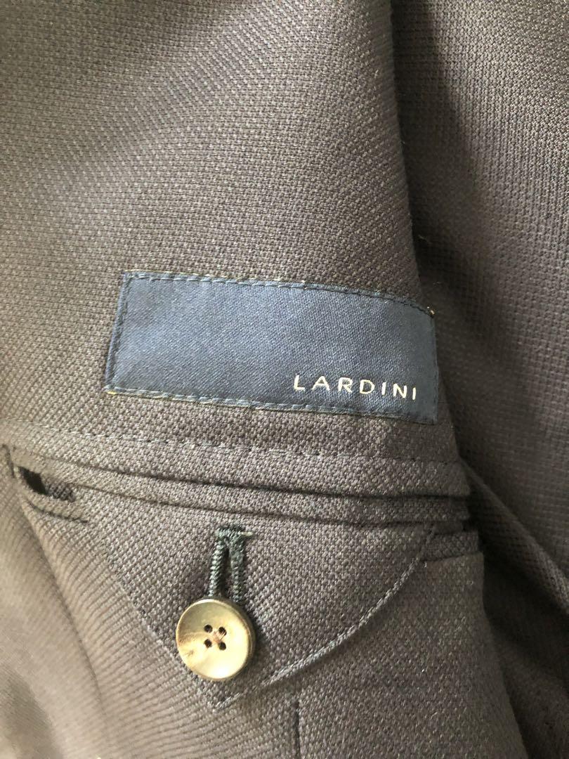 【超美品】LARDINIラルディーニネイビーホップサックジャケット50