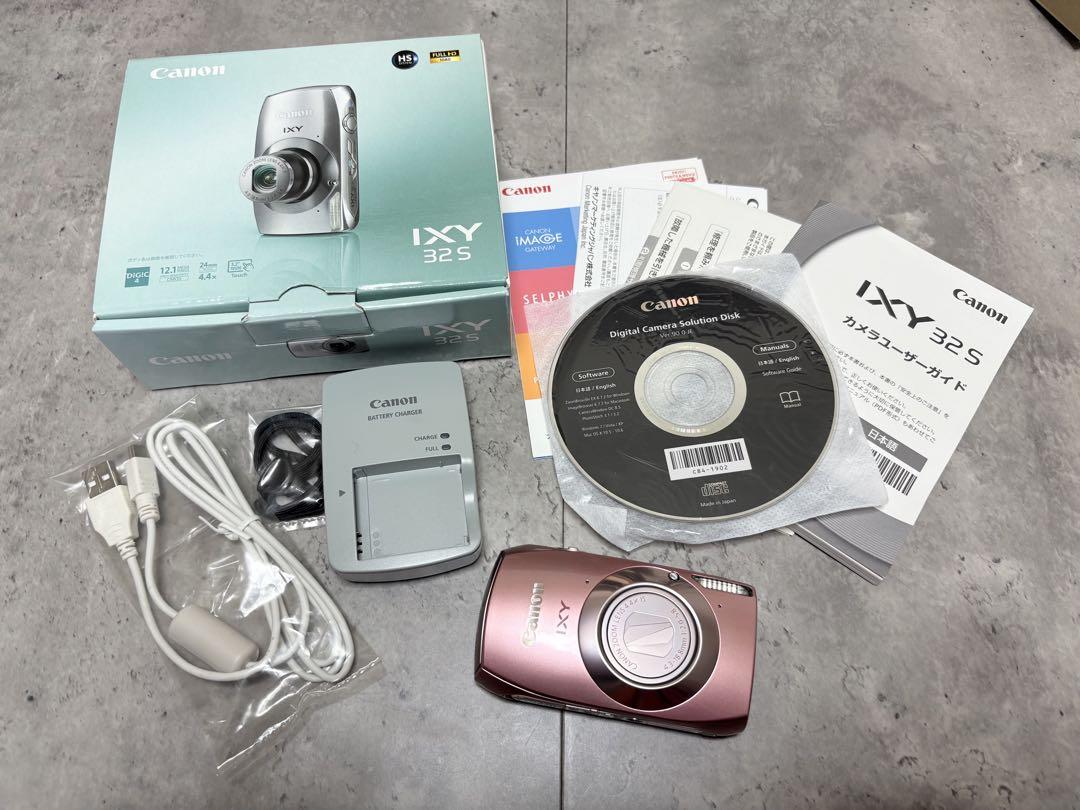 美品 Canon キャノン IXY 32S 希少色 ピンク デジタルカメラ