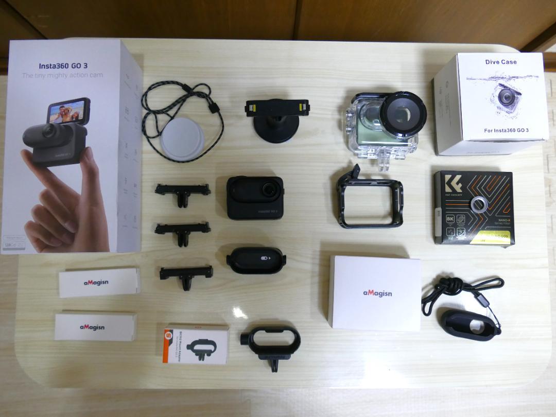 Insta360 GO3 128GB ミッドナイトブラック ほか