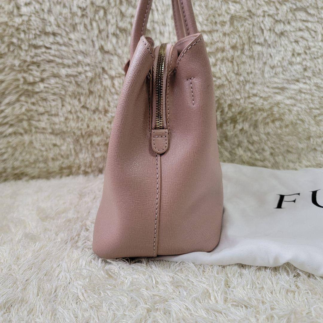 NEW好評 人気✨フルラ テッサ 2way ムーンストーン サフィアーノレザー ハンドバッグ b729U-m37498352524 人気得価