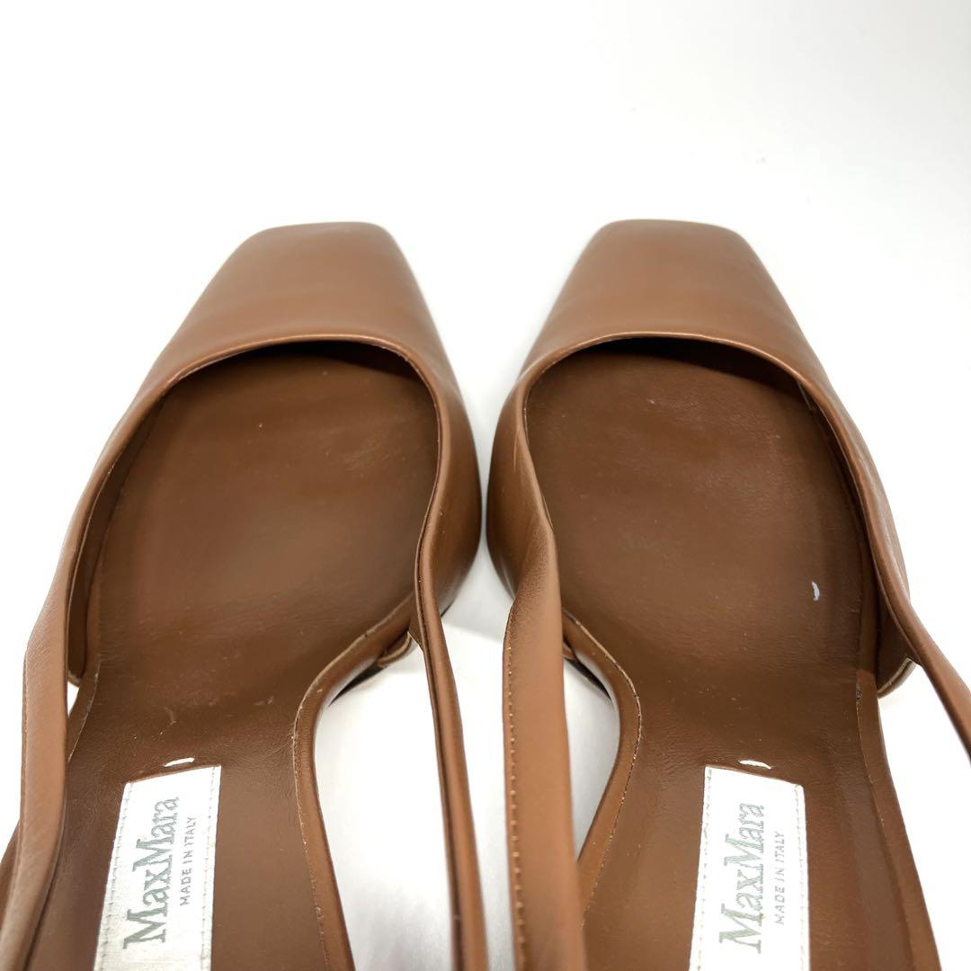 【未使用級】MaxMara ファーストライン　白タグ　チャンキー　パンプス　近年