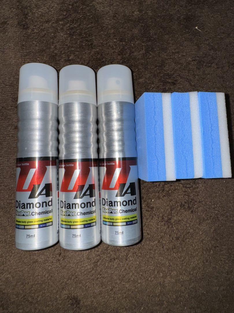 【新品・未使用】ダイヤモンドケミカル3本セット専用スポンジ付【バラ売可】