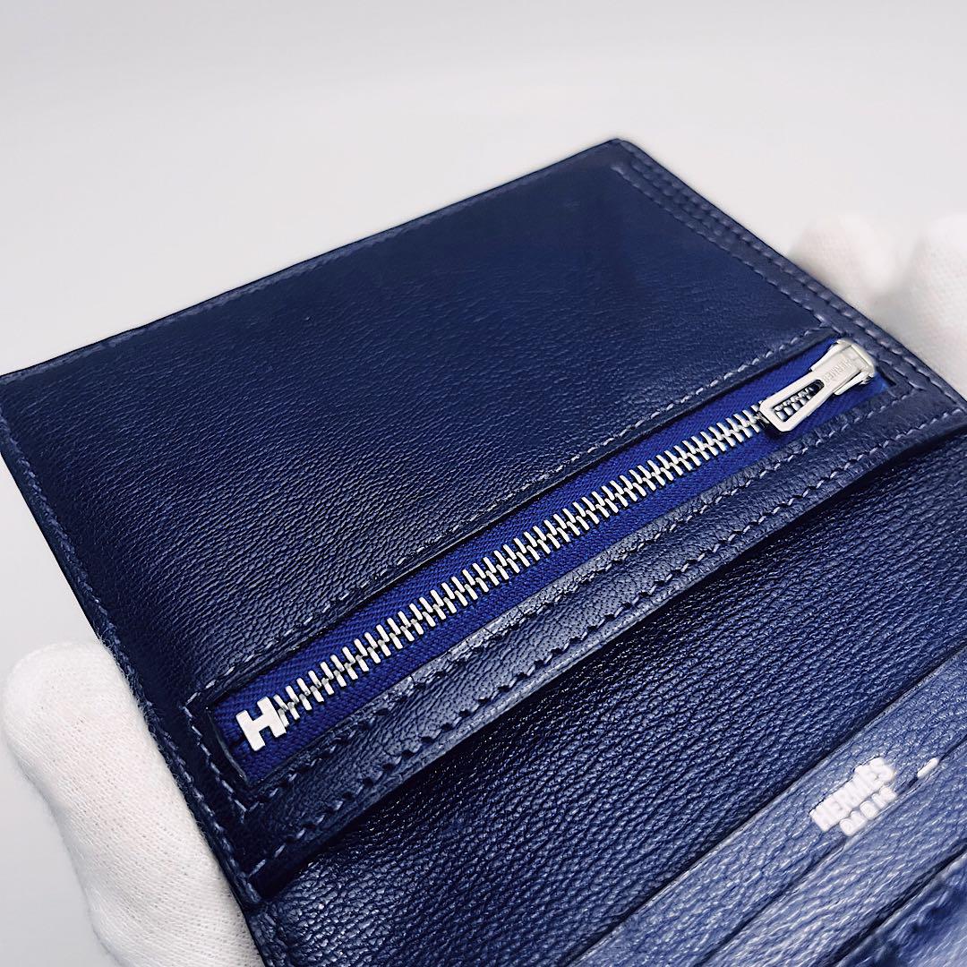 ✨リザード折り財布✨値下げ不可⚠️エルメス HERMES ベアン コンパクト