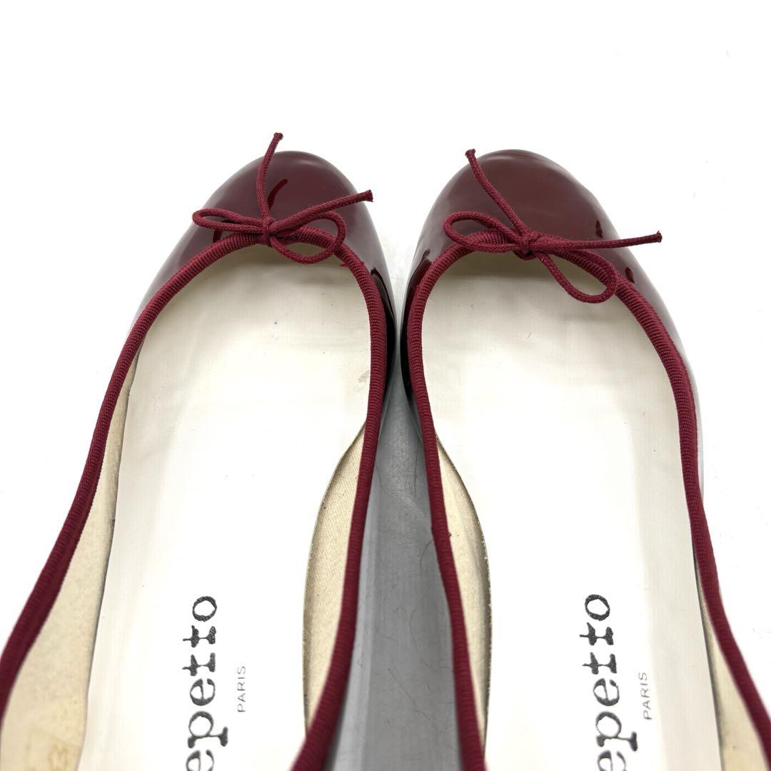 repetto cendrillon バレエシューズ 【38】パテント ボルドー